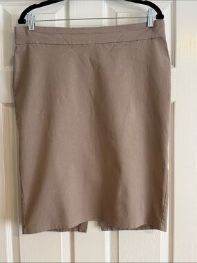 Larry Levine beige/cream straight pencil skirt size XL